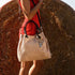 TL KeyLuck - Woven printed leather shopping bag